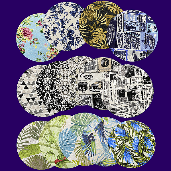 Capas de Sousplat 35cm para Base Mdf Promoção Mega Saldão ESTAMPAS SORTIDAS