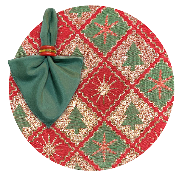 Kit Sousplat Completo de Natal Luxuoso Decoração Natalina