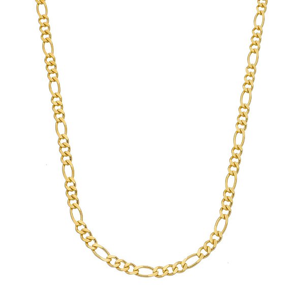 Corrente Dourada Masculina Elo 3 por 1 - 4mm