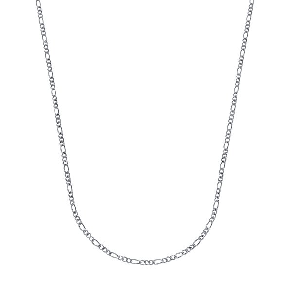 Corrente Prateada Masculina Elo 3 por 1 - 3mm