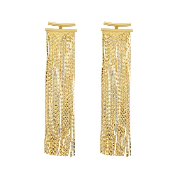 Brinco Dourado de Franja