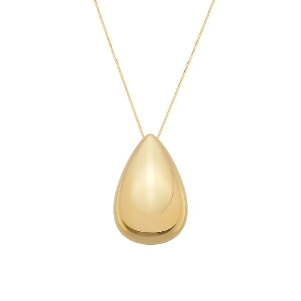 Colar Dourado de Gota