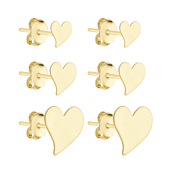 Trio Dourado de Coração Torto