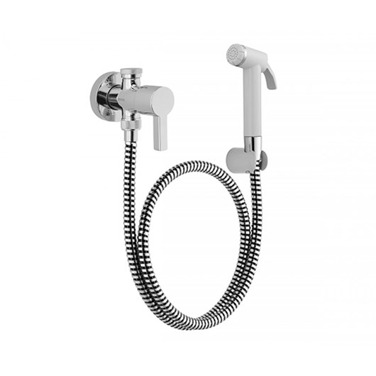 Ducha Higiênica Com Registro E Derivação C/ Gatilho Chess Chrome Branco Docol
