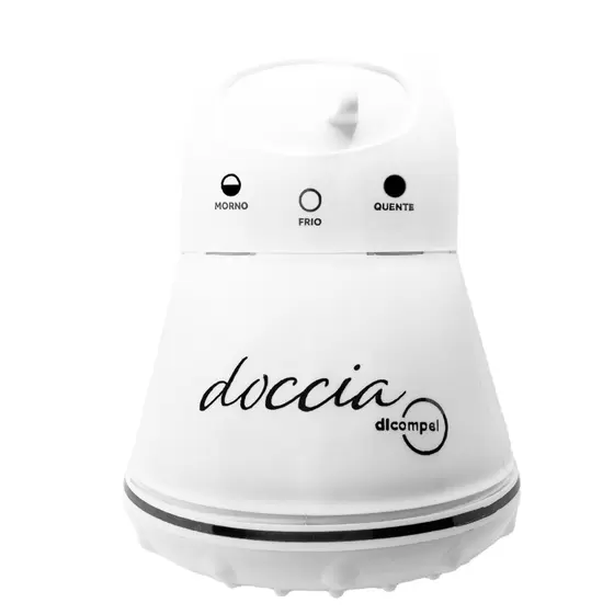 Ducha Doccia 220v 5500w Branco Com Gravação Em Preto - Drd-1220/1 - Dicompel