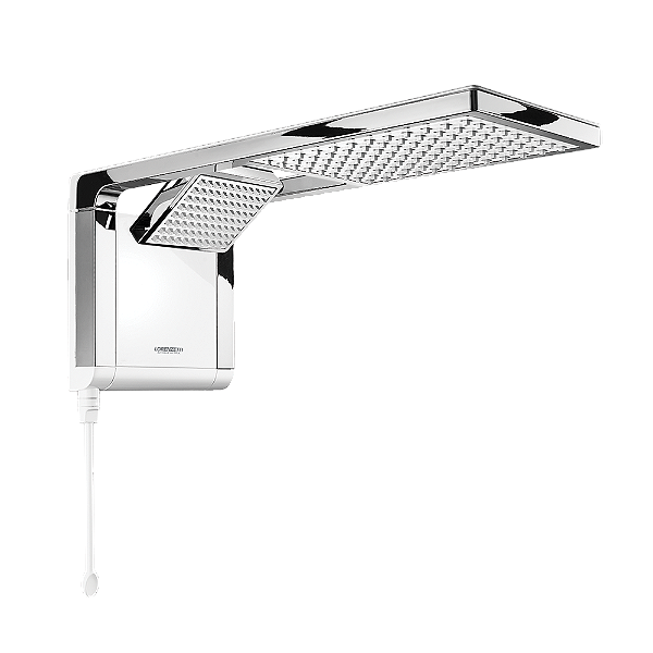 Chuveiro Elétrico 7800w 220v Acqua Duo Ultra Branco/Chrome Lorenzetti