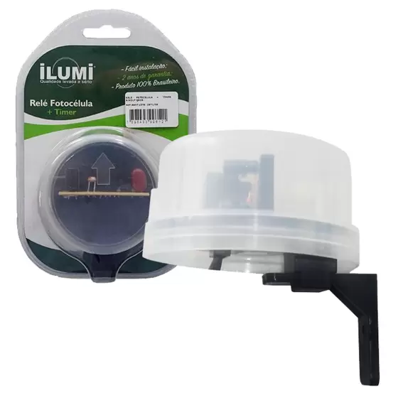 Relé De Fotocélula Ilumu Com Timer
