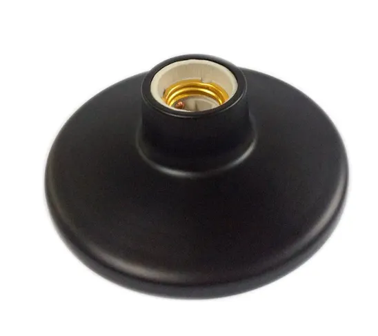 Plafon Simples Rosqueado Roperplast E27 Preto