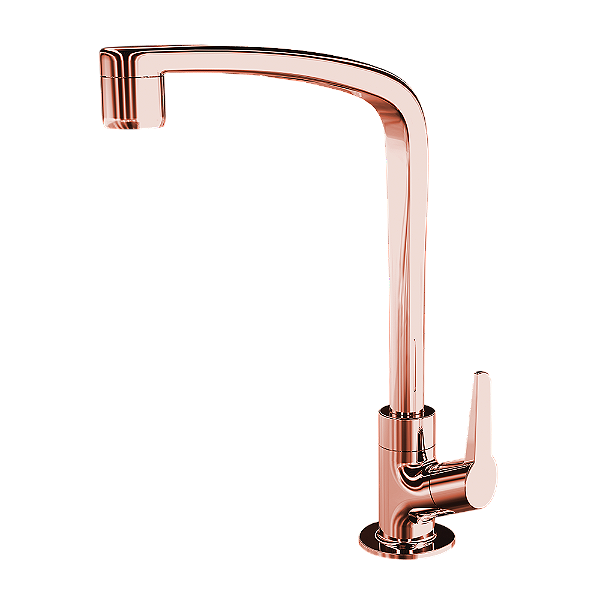 Torneira Para Cozinha De Mesa Bica Móvel 1167 F71 Rose Gold Lorenzetti
