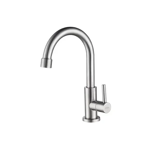 Torneira Lavatório De Inox Giratória De Mesa Curta Nox04 Doan