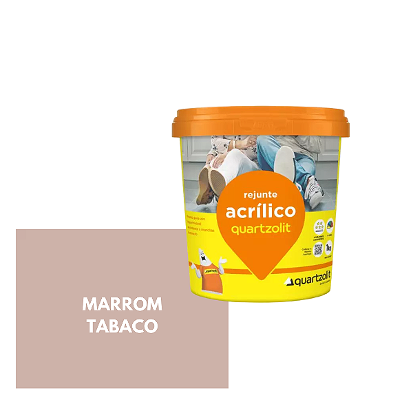 Rejunte Acrílico Marrom Tabaco 1kg Quartzolit