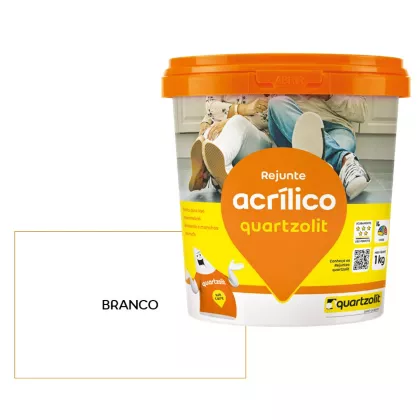 Rejunte Acrílico Branco 1kg Quartzolit