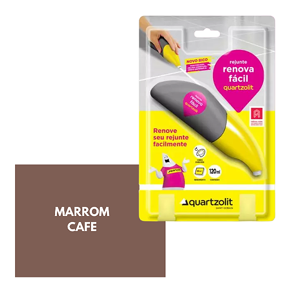 Rejunte Renova Fácil Marrom Café 120ml Quartzolit