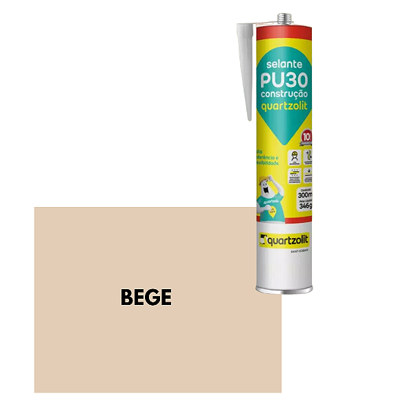 Selante Pu30 Construção Bege Quartzolit 300ml