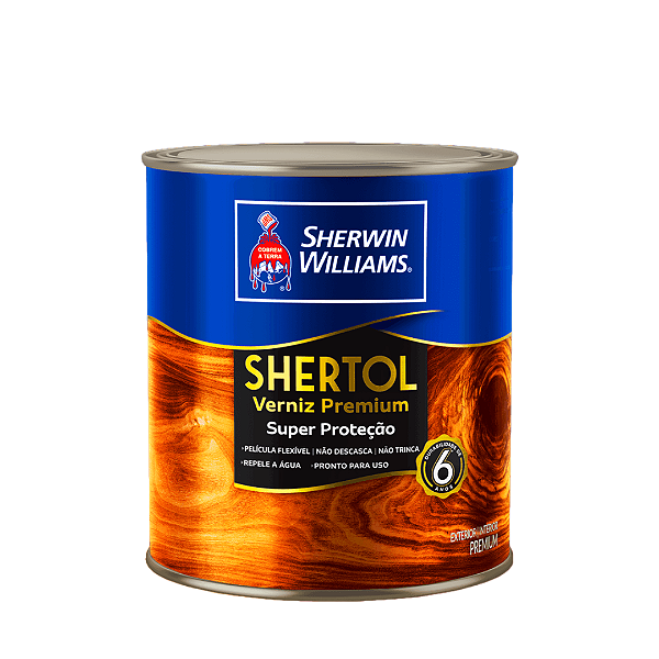 Verniz Shertol Brilho 900ml Mogno Brilhante 5980402 Sherwin Williams