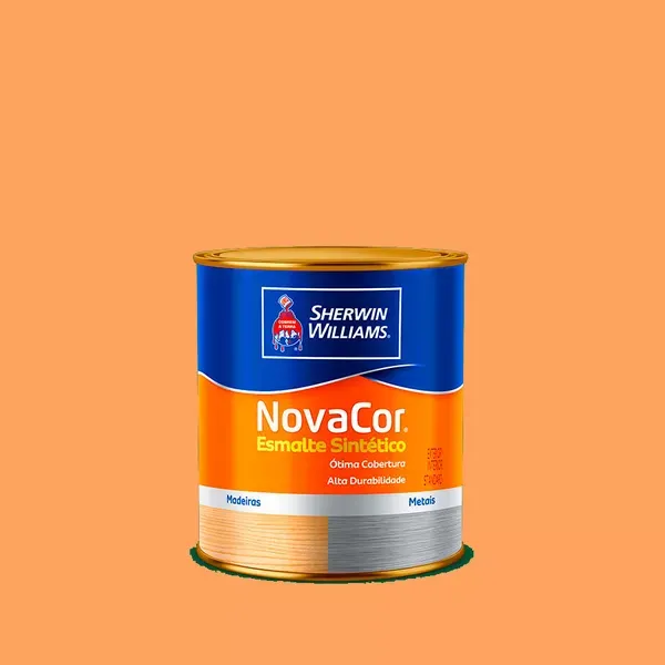 Tinta Esmalte Sintético Novacor Brilho 900ml Laranja 31142402 Sherwin Williams
