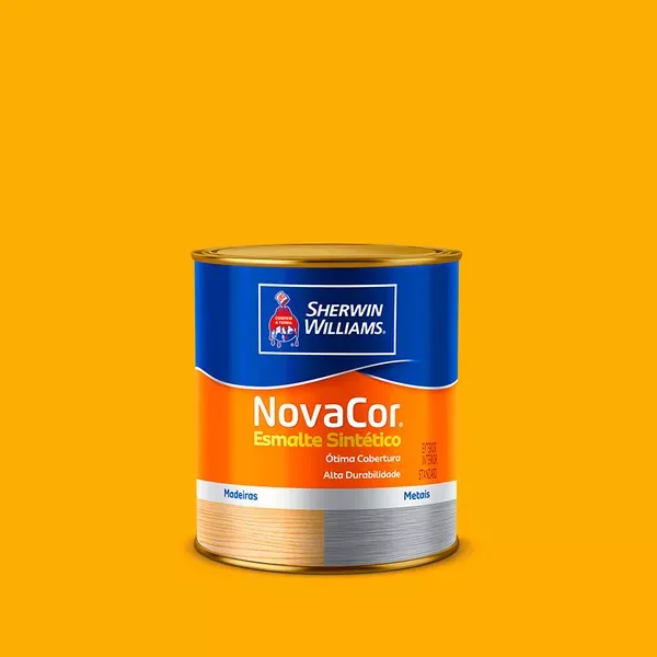 Tinta Esmalte Sintético Novacor Brilho 900ml Amarelo 31144002 Sherwin Williams