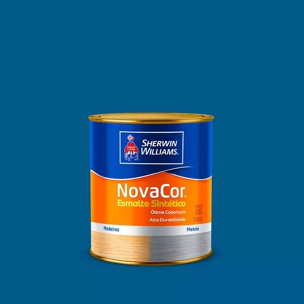 Tinta Esmalte Sintético Novacor Brilho 900ml Azul França 31140902 Sherwin Williams