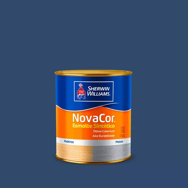 Tinta Esmalte Sintético Novacor Brilho 900ml Azul Del Rey 31144102 Sherwin Williams