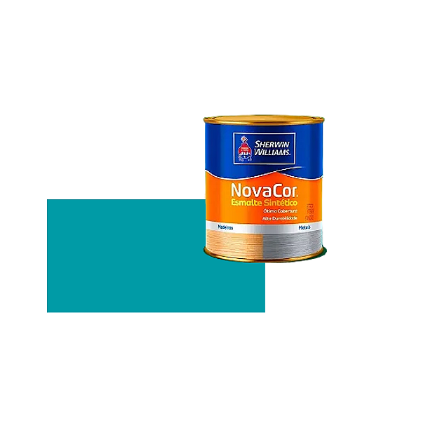 Tinta Esmalte Sintético Novacor Brilho 900ml Azul Celeste Sherwin Williams