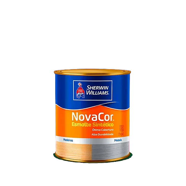 Tinta Esmalte Sintético Novacor Acetinado 900ml Branco 31130002 Sherwin Williams
