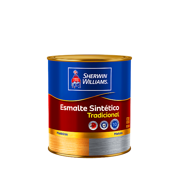 Tinta Esmalte Sintético Tradicional Fosco 900ml Branco 7330002 Sherwin Williams