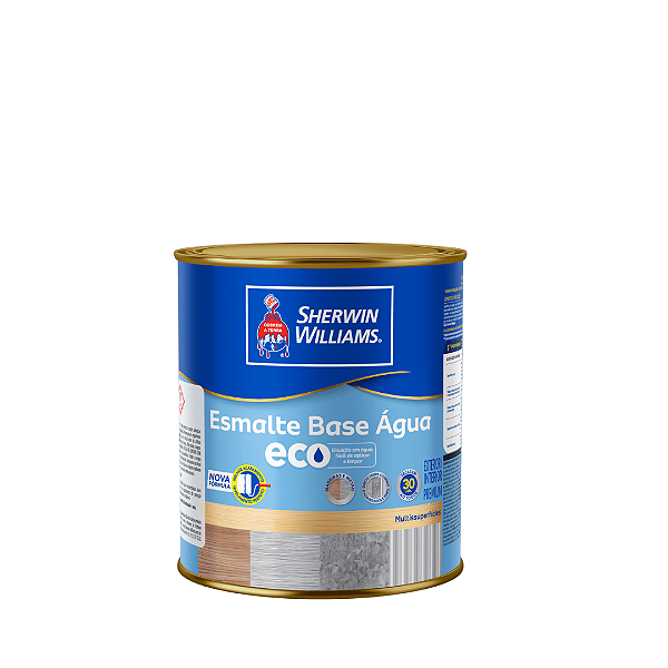 Tinta Esmalte Base Água Eco Acetinado 900ml Branco 7660002 Sherwin Williams