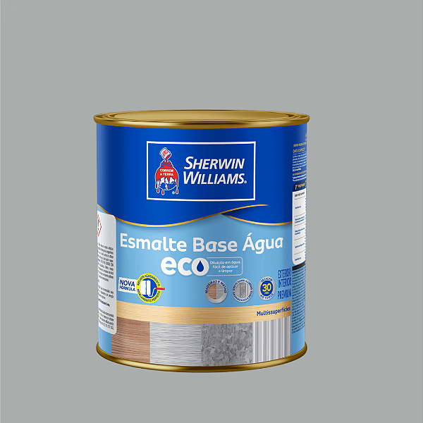 Tinta Esmalte Base Água Eco Brilho 900ml Platina 8660202 Sherwin Williams