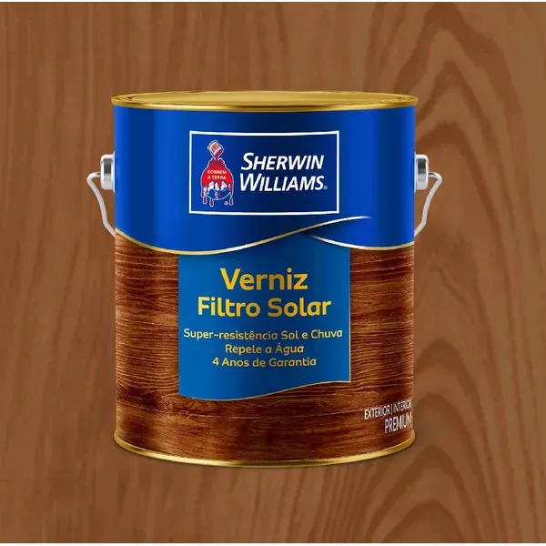 Verniz Filtro Solar Brilho 3,6 L Imbuia Brilhante Sherwin Williams