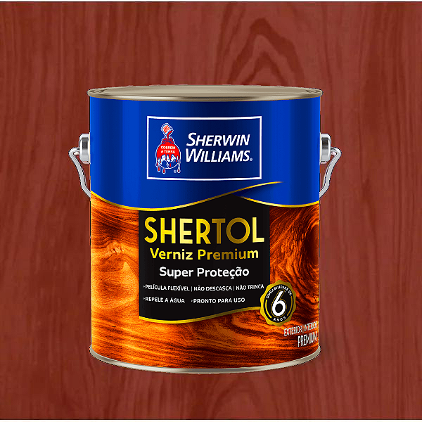 Verniz Shertol Brilho 3,6 L Mogno Brilhante 5980401 Sherwin Williams