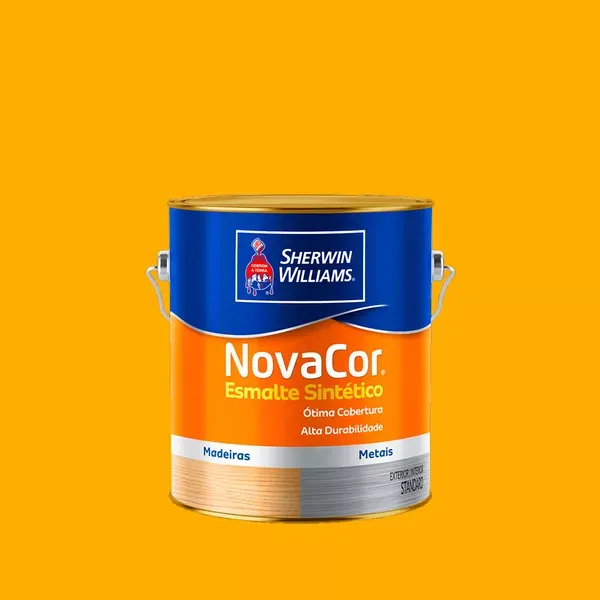 Tinta Esmalte Sintético Novacor Brilho 3,6 L Amarelo 31144001 Sherwin Williams