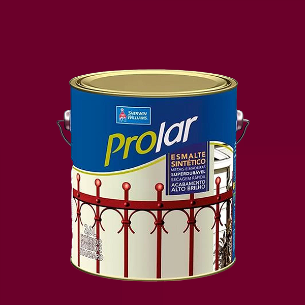 Tinta Prolar Esmalte Brilho Vermelho Chassi 3,6 L Sherwin Williams