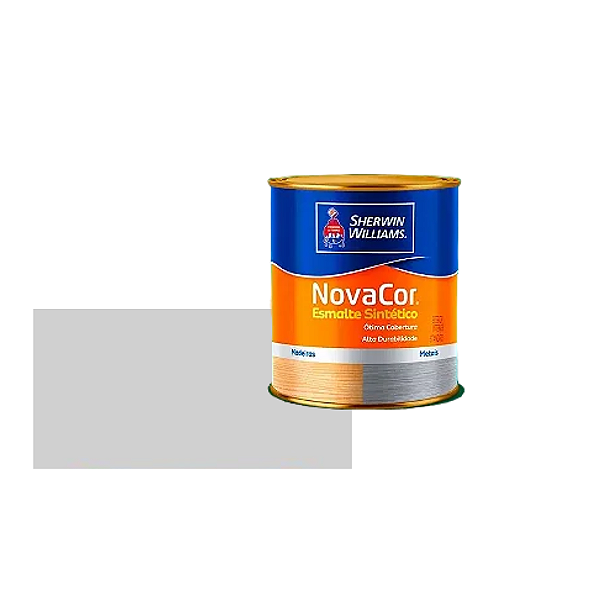 Tinta Esmalte Sintético Novacor Brilho 3,6 L Alumínio Sherwin Williams