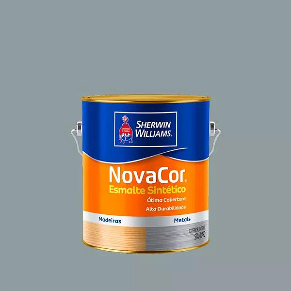Tinta Esmalte Sintético Novacor Brilho 3,6 L Cinza Médio 31140301 Sherwin Williams