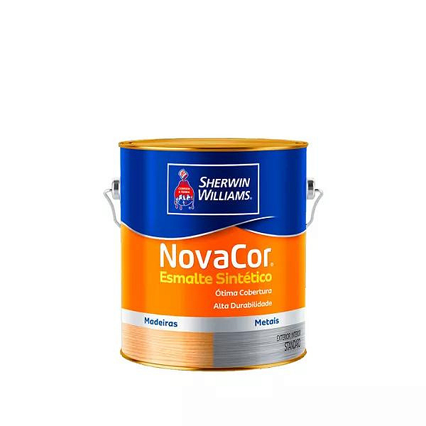 Tinta Esmalte Sintético Novacor Brilho 3,6 L Branco 31140001 Sherwin Williams
