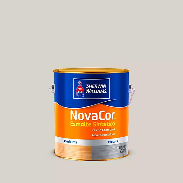 Tinta Esmalte Sintético Novacor Acetinado 3,6 L Branco Gelo 31131801 Sherwin Williams