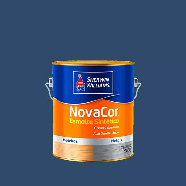 Tinta Esmalte Sintético Novacor Brilho 3,6 L Azul Del Rey 31144101 Sherwin Williams