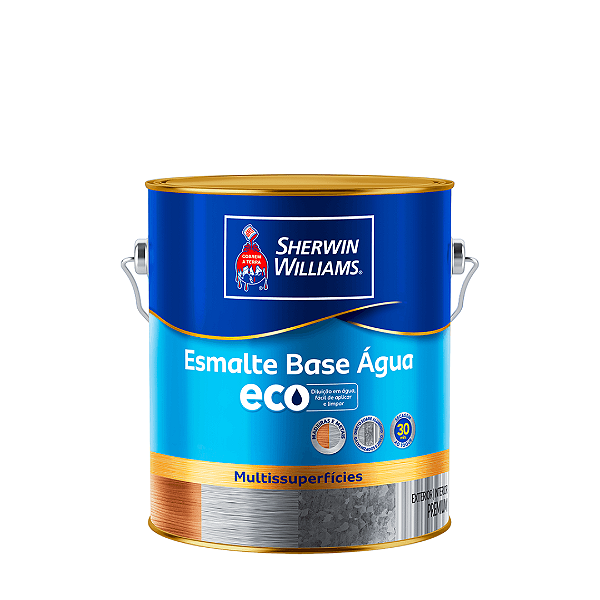 Tinta Esmalte Base Água Eco Brilho 3,6 L Branco Sherwin Williams