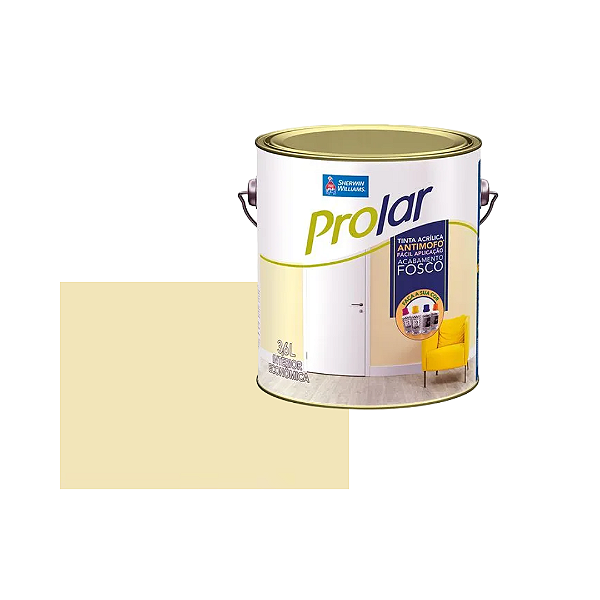 Tinta Prolar Acrílico Fosco Perola 3,6 L Sherwin Williams