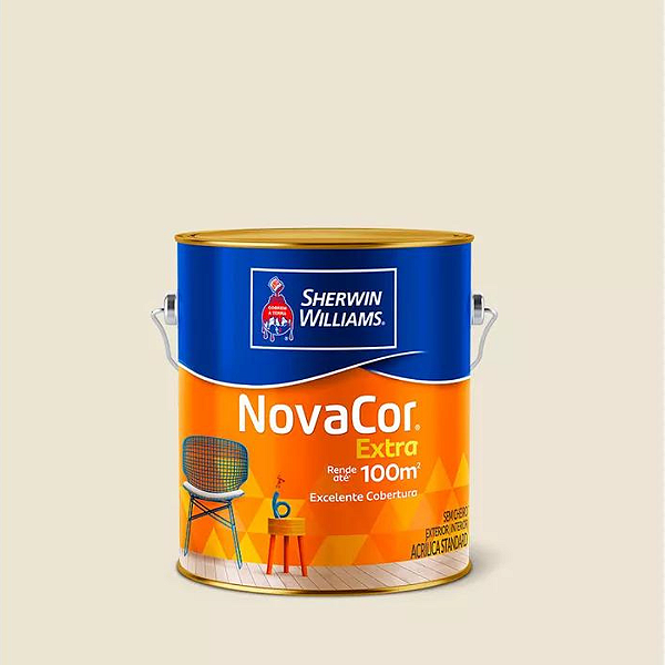 Tinta Novacor Acrílico Fosco Bianco Sereno 3,6 L Sherwin Williams