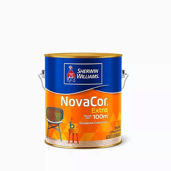 Tinta Novacor Acrílico Fosco Branco 3,6 L Sherwin Williams