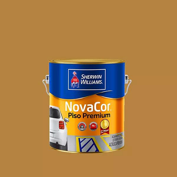 Tinta Novacor Piso Liso Amarelo 3,6 L Sherwin Williams