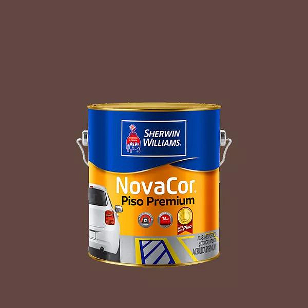 Tinta Novacor Piso Liso Marrom 3,6 L Sherwin Williams
