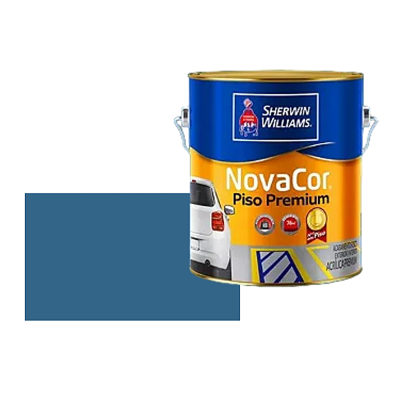 Tinta Novacor Piso Liso Azul 3,6L Sherwin Williams
