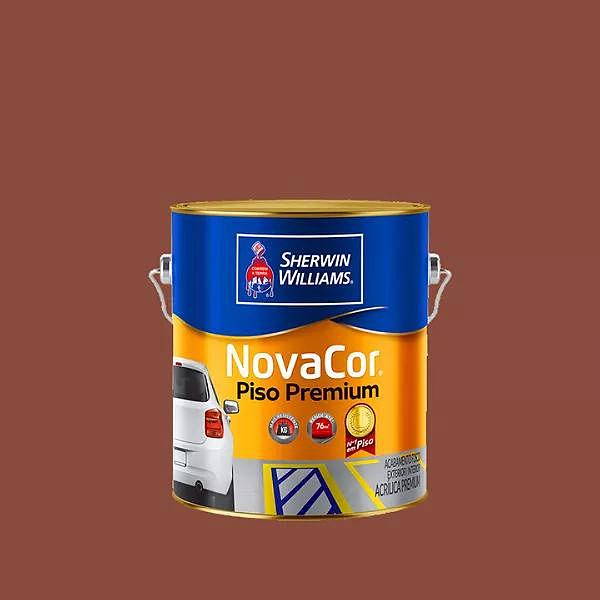 Tinta Novacor Piso Liso Vermelho 3,6 L Sherwin Williams