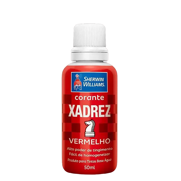 Corante Xadrez Bisnaga 50ml Vermelho Sherwin Williams
