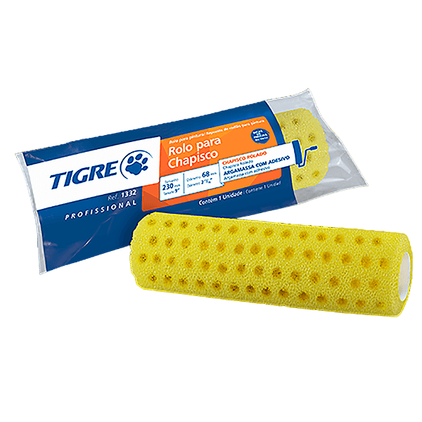 Rolo De Espuma 1322-230 Chapisco Rolado Branco Tigre