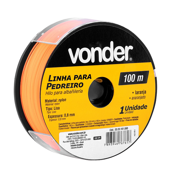 Linha Para Pedreiro 0,80mmx100m Lar Vonder