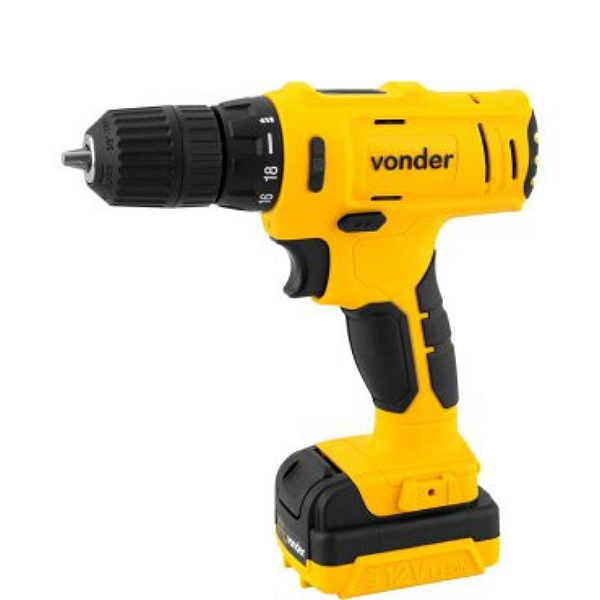 Parafuso/Furadeira Bateria 12v Pfv120 Bivolt Vonder