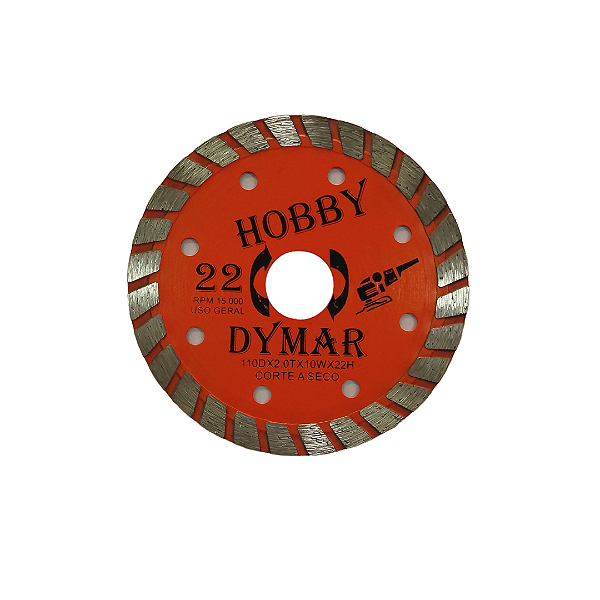 Disco Diamantado Turbo Hobby F22 110dx2.0tx10wx2 Dymar